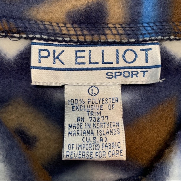 PK Elliot Vintage Southwest Design Fleece Popover Large - Picture 6 of 10